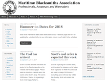 Tablet Screenshot of maritimeblacksmiths.ca